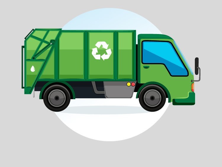Recycling truck