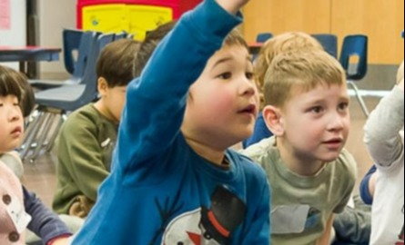 children in classroom